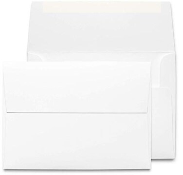 Desktop Publishing Supplies 5x7 Envelopes 100 Pack Thick A7 Size 525 x 725 inch with Bright White Vellum Finish For Mailing Greeting Cards Invitations Postcards Photos Announcements