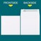 EnDoc 6x6 Square Envelopes 50 Pack Self Seal 28lb Blank Greeting Card Envelopes for Invitations Photos and Special Occasions White