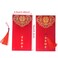 Honbay 10PCS 88x16cm346x63inch Glitter Chinese Red Envelopes Lucky HongBao Money Pockets for Wedding A