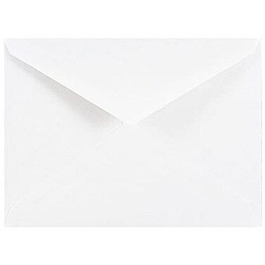 JAM Paper JAM PAPER A2 Invitation Envelopes with VFlap 4 38 x 5 34 White 50Pack