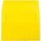 JAM Paper JAM PAPER A7 Colored Invitation Envelopes 5 14 x 7 14 Yellow Recycled 50Pack