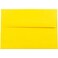 JAM Paper JAM PAPER A7 Colored Invitation Envelopes 5 14 x 7 14 Yellow Recycled 50Pack