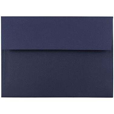JAM Paper JAM PAPER A7 Premium Invitation Envelopes 5 14 x 7 14 Navy Blue 50Pack