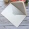 KUCHYNEE 50PCS A7 Silver Envelopes with Adhesive SelfSealing 53 x 77 inches Pearlescent Envelopes Perfect for 5 x 7 Weddings Invitation Pearl Ivory Silver Glitter Liner