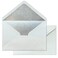 KUCHYNEE 50PCS A7 Silver Envelopes with Adhesive SelfSealing 53 x 77 inches Pearlescent Envelopes Perfect for 5 x 7 Weddings Invitation Pearl Ivory Silver Glitter Liner