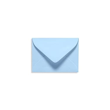 Envelopes.com LUXPaper 17 Mini Envelopes in 80 lb Baby Blue for 2 916 x 3 916 Cards Printable Envelopes for Gift Cards and Thank Yous with Moistenable Glue 50 Pack Envelope Size 2 1116 x 3 1116 Blue