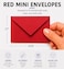 Purple Q Mini Red Envelopes 60 Pack 4 x 27 Small Gift Card Envelopes for Notes Invitations Party Favors Weddings Holidays