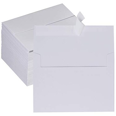 Supla 150 Pcs Bulk A2 Invitation Envelopes in White Peel Press Self Seal 4 38 x 5 34 Envelopes RSVP Return Envelopes 95lbs Paper Stock for Wedding Party Invitations Announcement Greeting Cards