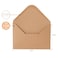 Janvale Vflap Kraft Envelopes 50 Pack 4 x 6 Inch A4 Envelopes Card Envelopes Brown Envelopes Kraft Paper Envelopes for Invitations Postcard Envelopes Water Base Adhesive Gummed Flap