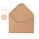 Janvale Vflap Kraft Envelopes 50 Pack 4 x 6 Inch A4 Envelopes Card Envelopes Brown Envelopes Kraft Paper Envelopes for Invitations Postcard Envelopes Water Base Adhesive Gummed Flap