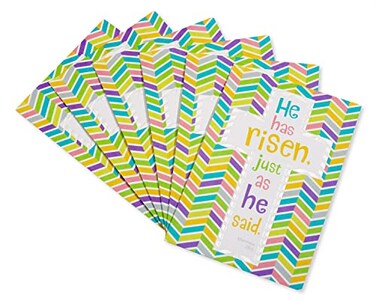 American Greetings Religious Easter Cards with Envelopes He Has Risen 6Count