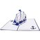 the love 2Pack Sailing Boat Pop Up Cards Greeting Cards for Men and Boys Congratulation for Special Day Fathers Day Valentines Day Birthday or Wedding with Envelope Navy