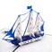 the love 2Pack Sailing Boat Pop Up Cards Greeting Cards for Men and Boys Congratulation for Special Day Fathers Day Valentines Day Birthday or Wedding with Envelope Navy