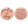 MIXJOY 2Sided Pocket Hug Token You Are Braver Than You Believe Isolation Lockdown Social Distancing Love Gift Miss You Note 15 Rose Gold