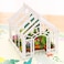 Liif 3D Pop Up Birthday Card for Women Greenhouse Floral Greeting Card Unique Gift for Mom Wife Sister Her Includes Message Note Envelope
