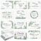 Affrolling 50 Pack Religious Christian Thank You Cards Bulk with Scripture Envelopes Stickers Bible Verse Spring Greeting Cards Encouragement Inspirational Baptism Notes 4x6 Inch Leaf