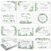 Affrolling 50 Pack Religious Christian Thank You Cards Bulk with Scripture Envelopes Stickers Bible Verse Spring Greeting Cards Encouragement Inspirational Baptism Notes 4x6 Inch Leaf