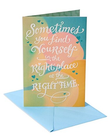 American Greetings Romantic Birthday Card Right Place Right Time
