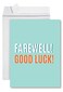 Andaz Press Funny Jumbo Farewell Card With Envelope 85 x 11 inch Office Card Farewell Good Luck Diamond Blue 1Pack Includes Envelope