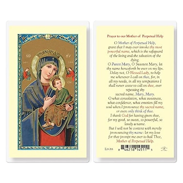 Artisan Owl Our Lady of Perpetual Help Holy Cards Set of 5