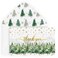 Artoid Mode 24 Pack Bird Xmas Tree Forest Christmas Thank You Cards Gift With Envelope Sticker Blank Note Greeting Cards 4 x 6 Inch