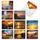 The Best Best Card Co 20 Nature Note Cards Blank Landscape 4 x 512 Inch 10 Designs 2 Each Beautiful Sun Settings for Men and Women AM1740OCBB2x10