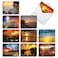 The Best Best Card Co 20 Nature Note Cards Blank Landscape 4 x 512 Inch 10 Designs 2 Each Beautiful Sun Settings for Men and Women AM1740OCBB2x10