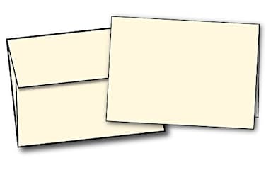 Desktop Publishing Blank 5 X 7 Greeting Cards and Envelopes IvoryCream Heavyweight 80lb Cover Paper InkjetLaser Printer Compatible For Making Invitations Greeting Cards 20 Cards Envelopes