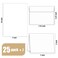 HongyiTime Blank Cards and Envelopes 5x7 25 Pack White Invitation Cardstock with SelfSeal Thank You Greeting Cards Print Custom for All Occasions DIY