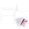 Goefun Blank White Cards and Envelopes with Clear Cello Bags 100 Pack 5 x 7 Folded Cardstock and A7 Envelopes Self Seal for Invitations Wedding Birthday and DIY Greeting Cards