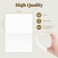 Goefun Blank White Cards and Envelopes with Clear Cello Bags 100 Pack 5 x 7 Folded Cardstock and A7 Envelopes Self Seal for Invitations Wedding Birthday and DIY Greeting Cards