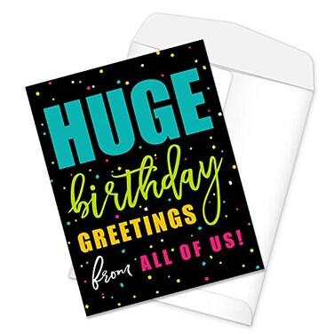Canopy Street Huge Birthday Greeting 85 x 11 Large Greeting CardJumbo Birthday Greeting From Group