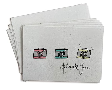 Sugartown Greetings Colorful Retro Cameras Thank You Cards 24 Greeting Cards with Envelopes