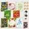 Decorably 40 Pack Foil Embossed 5x7in Assorted Christmas Cards with Envelopes and Stickers 8 Elegant Holiday Designs Seasons Greetings for Friends Loved Ones with Printed Message Gifting Mailing