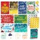 Decorably 40 Pack Foil Embossed 5x7in Assorted Holiday Cards Bulk with Envelopes and Stickers 8 Elegant Designs for Friends Family and Loved Ones with Printed Message Inside Gifting Mailing