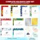 Decorably 40 Pack Foil Embossed 5x7in Assorted Holiday Cards Bulk with Envelopes and Stickers 8 Elegant Designs for Friends Family and Loved Ones with Printed Message Inside Gifting Mailing
