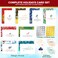 Decorably 40 Pack Foil Embossed 5x7in Assorted Holiday Cards Bulk with Envelopes and Stickers 8 Elegant Designs for Friends Family and Loved Ones with Printed Message Inside Gifting Mailing