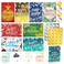 Decorably 40 Pack Foil Embossed 5x7in Assorted Holiday Cards Bulk with Envelopes and Stickers 8 Elegant Designs for Friends Family and Loved Ones with Printed Message Inside Gifting Mailing