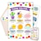 Decorably 5x8in Handmade Individual Teacher Appreciation Card Set with Adorable Cutouts Teacher Appreciation Cards from Kids with Envelope and Stickers with Printed Message Inside