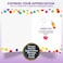 Decorably 5x8in Handmade Individual Teacher Appreciation Card Set with Adorable Cutouts Teacher Appreciation Cards from Kids with Envelope and Stickers with Printed Message Inside