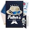 Decorably 5x8in Individual Fathers Day Card for Dad with Hat and Sunglasses Cutouts with Envelope and Stickers for Brother Uncle Grandpa with Printed Message Inside Gifting Mailing