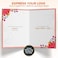 Decorably Glittery 5x8in Handmade Individual Happy Mothers Day Card for Mom with Red Ribbon and Flower Cutout with Envelope and Stickers Printed Message Inside Gifting Mailing