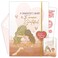 Decorably Gold Glitter Foil 5x7in Handmade Individual Mothers Day Card from Daughter with String and DieCut Heart Charm Matching Envelope and Stickers for Mom Textured with Printed Message Inside