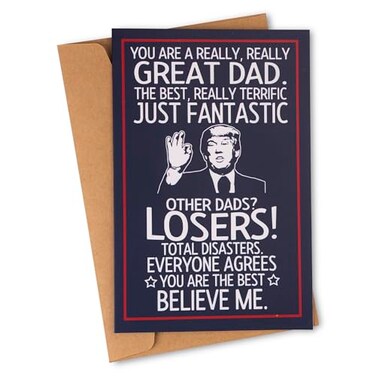 decorluxes Funny Fathers Day Gift from Daughter or Son Humorous Appreciation Greeting Card for Dad Birthday or Christmas Gift for Him