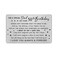 DEGASKEN Dad 50th Birthday Card Happy 50 Year Old Bday Gifts for Dad Personalized Steel Engraved Wallet Card