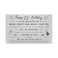 FALOGIJE Son 21st Birthday Card Gifts for 21 Year Old Son 21st Birthday Decorations for Him Men Engraved Metal Wallet Card