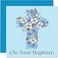 Stuff4 Floral Crucifix Good Luck Congratulations Baptism Card for Boys First Communion Gift 57 x 57 Inch Christian Greeting Card