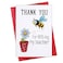 FLYAB Teacher Appreciation Card Thank You for Beeing My Teacher Card with Envelope from Student Teachers Appreciation Retirement Gifts for Women Men Teachers