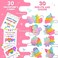 Funeta Pop Its Valentines for Kids 30 Pack Fidget Cards for Boys Girls School Valentines Gifts