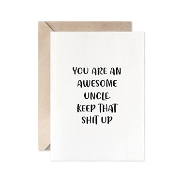 MAGJUCHE Funny Birthday Card For Uncle Unique Uncle Christmas Fathers Day Retirement Greeting Card Gift